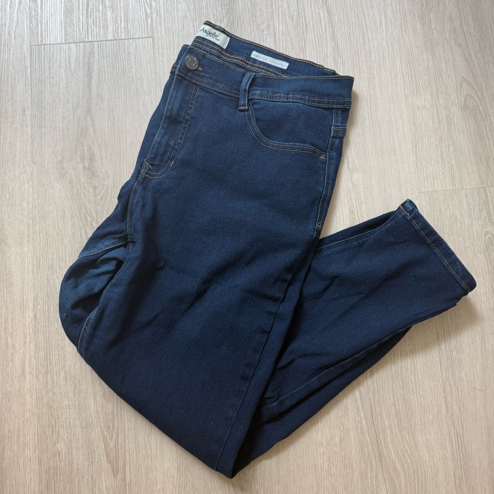 Angels Women's Dark Blue Skinny Jeans Plus 16